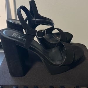 4.5 inch black heels